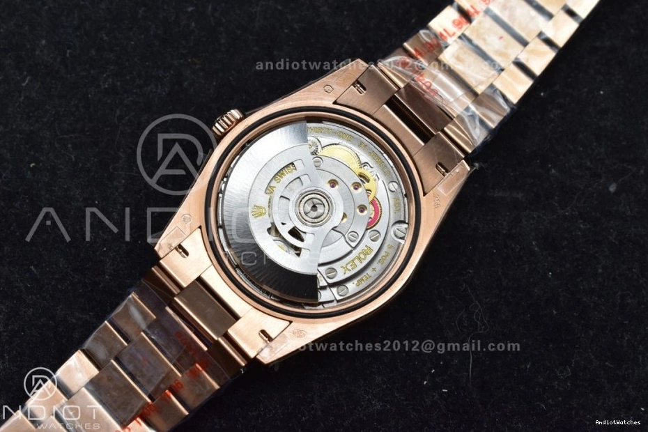 RG 36 V5 with Silver vr3255 DayDate 904L Edition Diamond (Gain EasyMatch Square on QF Steel President Bracelet Dial Best Weight) 675 1023